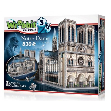 WREBBIT Puzzle 3D Katedra Notre-Dame 830 Elementów 02020