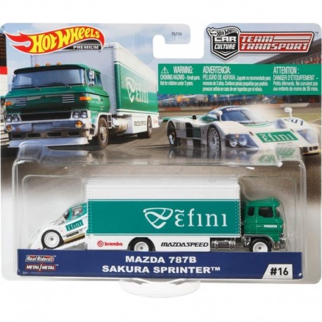 HOT WHEELS Car Culture Team Transport MAZDA 787B SAKURA SPRINTER GJT36