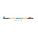 HOT WHEELS Transporter Wyścigowy 2w1 GVG37