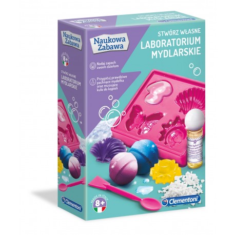 CLEMENTONI 60949 - Naukowa Zabawa - Stwórz Własne... - LABORATORIUM MYDLARSKIE