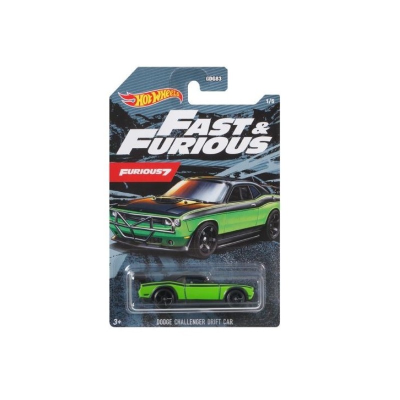 ミニカー HotWHeeLs FAST&FURIOUS DODGE CHALLENGER Hot Wheels Szybcy i Wściekli (seria 02 - 07/10) Samochód