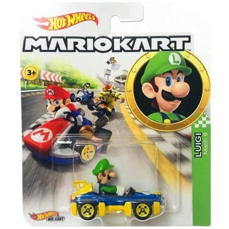 Hot Wheels Mariokart Samochodzik Luigi GBG27
