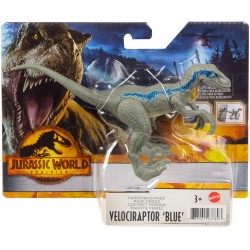 Mattel JURASSIC WORLD figurka dinozaura Velociraptor 'Blue' GWD01