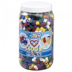 HAMA MAXI Koraliki 1400 szt. Zestaw Uzupełniający w Słoiku MIX KOLORÓW 8540