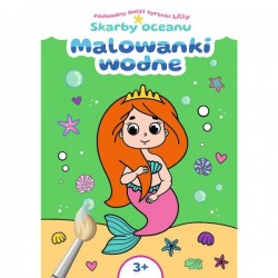 TREFL BOOKS Podwodny świat syrenki Lilly Malowanki wodne Skarby oceanu 9734