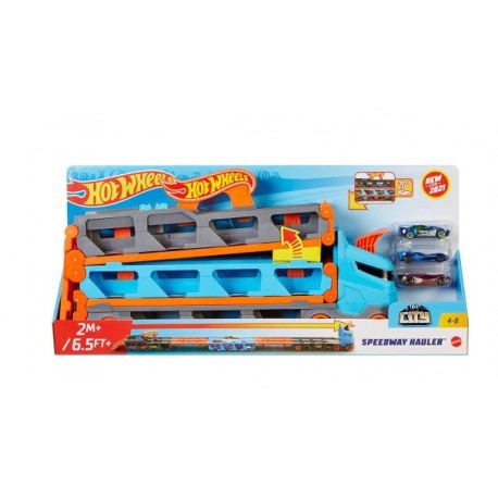 MATTEL Hot Wheels Rozkładany Transportowiec autek + 3 autka HGH33