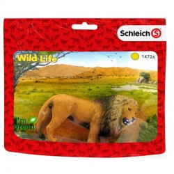 SCHLEICH Figurki Dzikich Zwierząt LEW RYCZĄCY w saszetce 14726 (S)