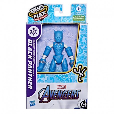 Hasbro Marvel AVENGERS Bend&Flex Figurka Bohatera Czarna Pantera F4015