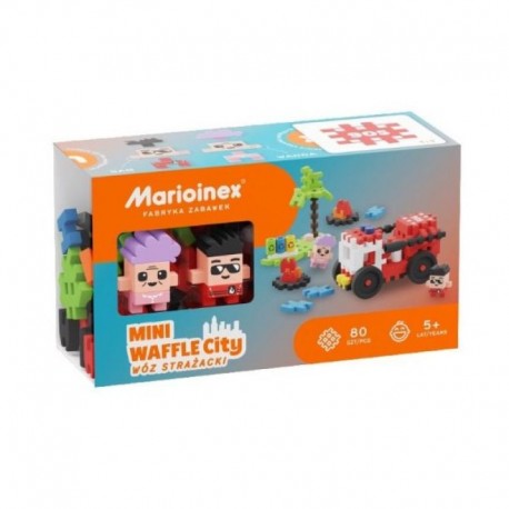 Marioinex Klocki Mini Waffle Wóz Straż 80 El. 90319