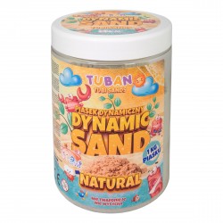TUBAN Piasek dynamiczny 1 kg naturalny w słoiku 3557