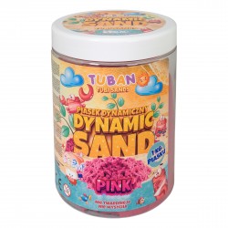 TUBAN Piasek dynamiczny 1 kg Różowy w słoiku 3553