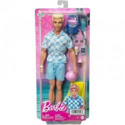 Barbie - Lalka Ken na plaży + akcesoria HPL74