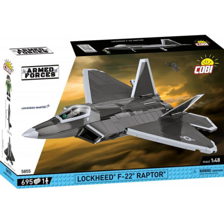 COBI 5855 Myśliwiec Lockheed F-22 RAPTOR
