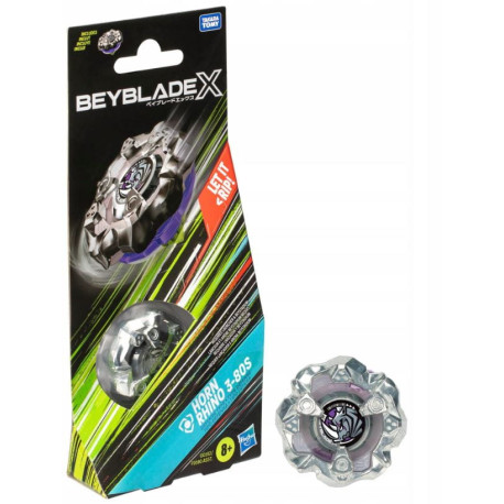 Beyblade X – Pojedynczy Top Horn Rhino 3-80S - F9590 G0192 - Uzupełnienie