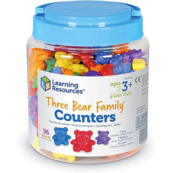 Learning Resources - Liczniki Rodzina trzech misiów 96 el. LER0744
