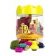 B.TOYS BX1175Z Bristle Blocks - Klocki Jeżyki w Wielkim Słoiku - ZESTAW PODSTAWOWY - 68 el.