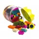 B.TOYS BX1175Z Bristle Blocks - Klocki Jeżyki w Wielkim Słoiku - ZESTAW PODSTAWOWY - 68 el.
