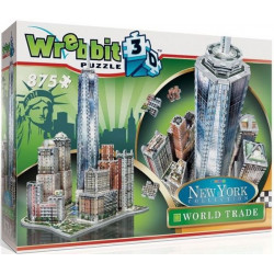 WREBBIT Puzzle 3D NOWY JORK World Trade 875elementów 02012