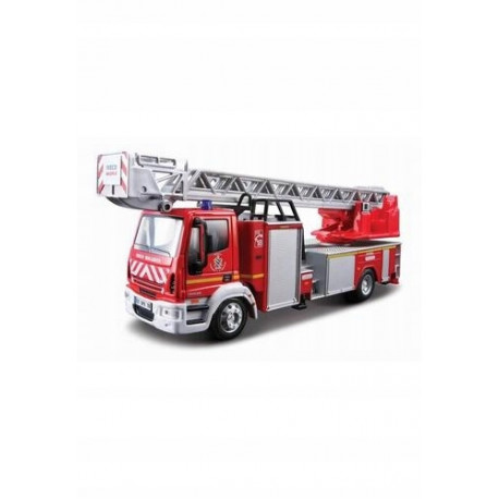 Bburago IVECO EMERGENCY Straż Pożarna Wóz z Drabiną Strażacką w Skali 1:50 32001