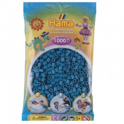 HAMA MIDI 20783 Zestaw Uzupełniający 1000 szt. KORALIKI CIEMNY TURKUS