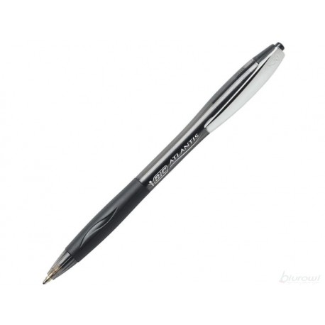 BIC Atlantis Soft Clic Black Długopis Czarny 82806